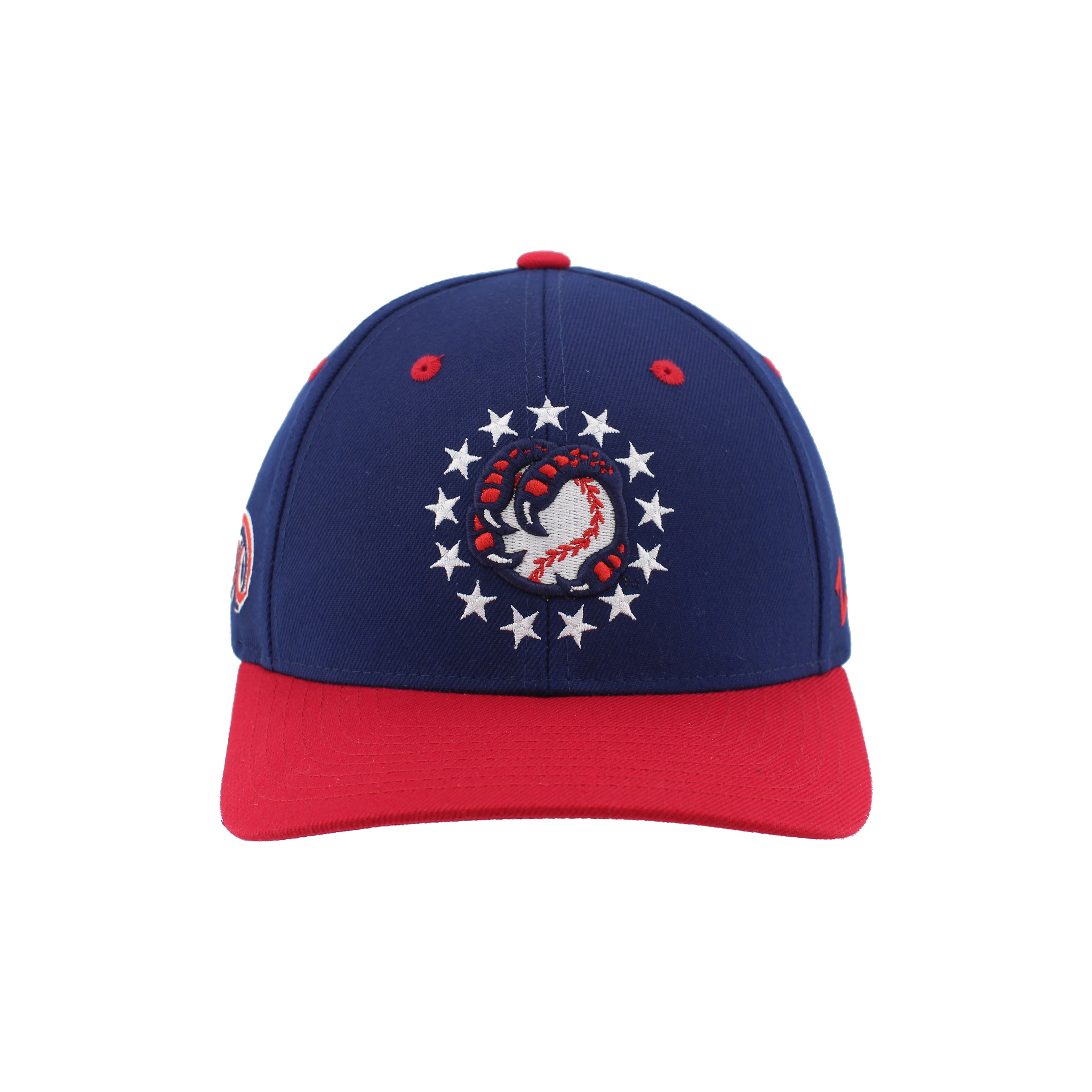 BOISE HAWKS AMERICA 250 FLEX FIT ON FIELD HAT, NAVY/RED