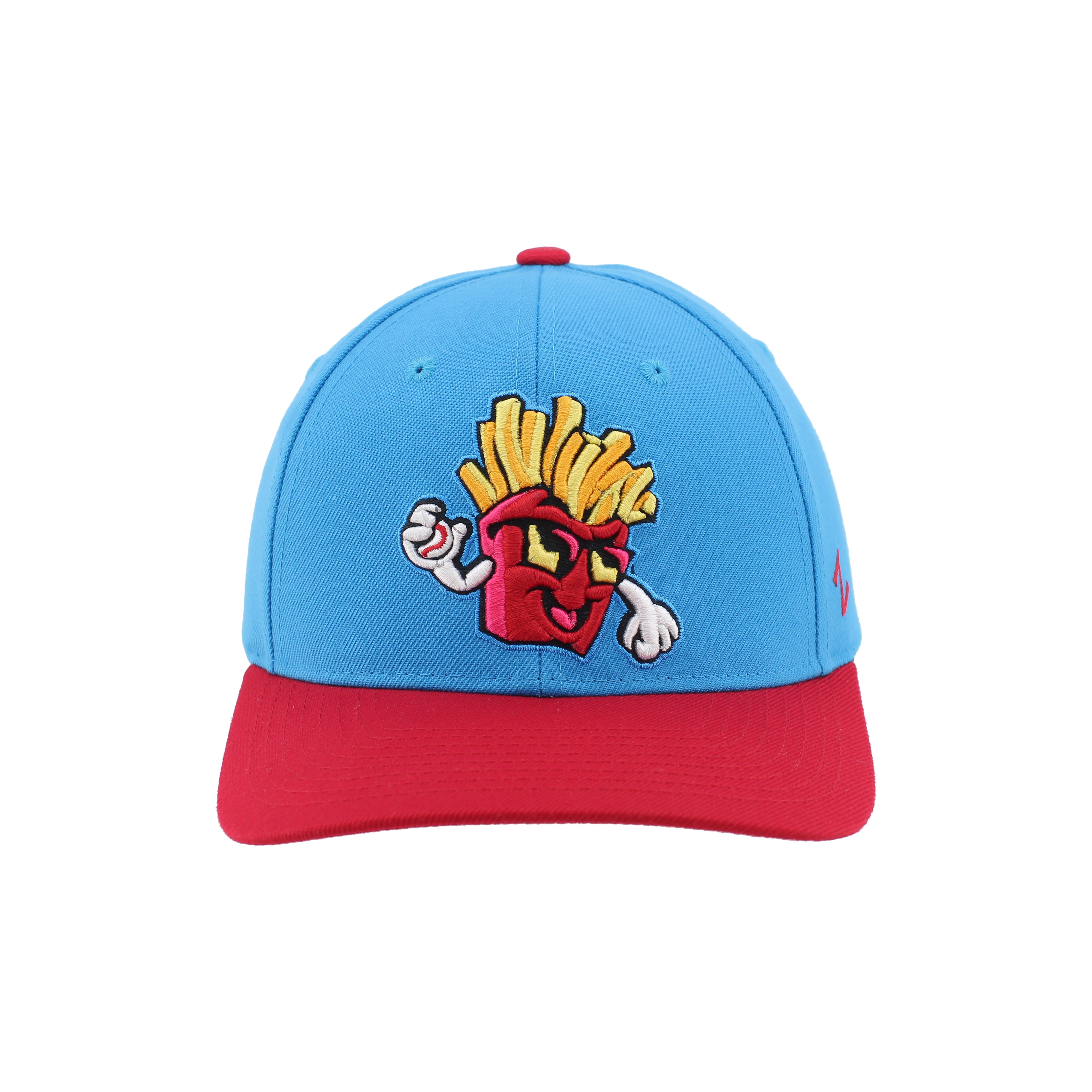 BOISE PAPAS FRITAS CONTENDER SNAP BACK HAT, BLUE/RED