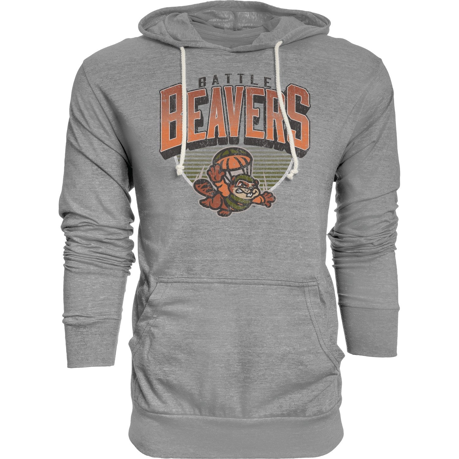 BOISE BATTLE BEAVERS LAST PENNY PULLOVER HOODIE, HEATHER