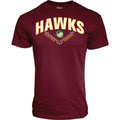 BOISE HAWKS MEN'S FINE SPRAY TEE, GARNET