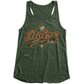 BOISE HAWKS WOMEN'S TOUGH SHOT BALL/TALON TANK, FOREST GREEN