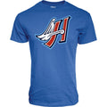 BOISE HAWKS MEN'E SENIOR MASCOT H-WING TEE, CALI BLUE