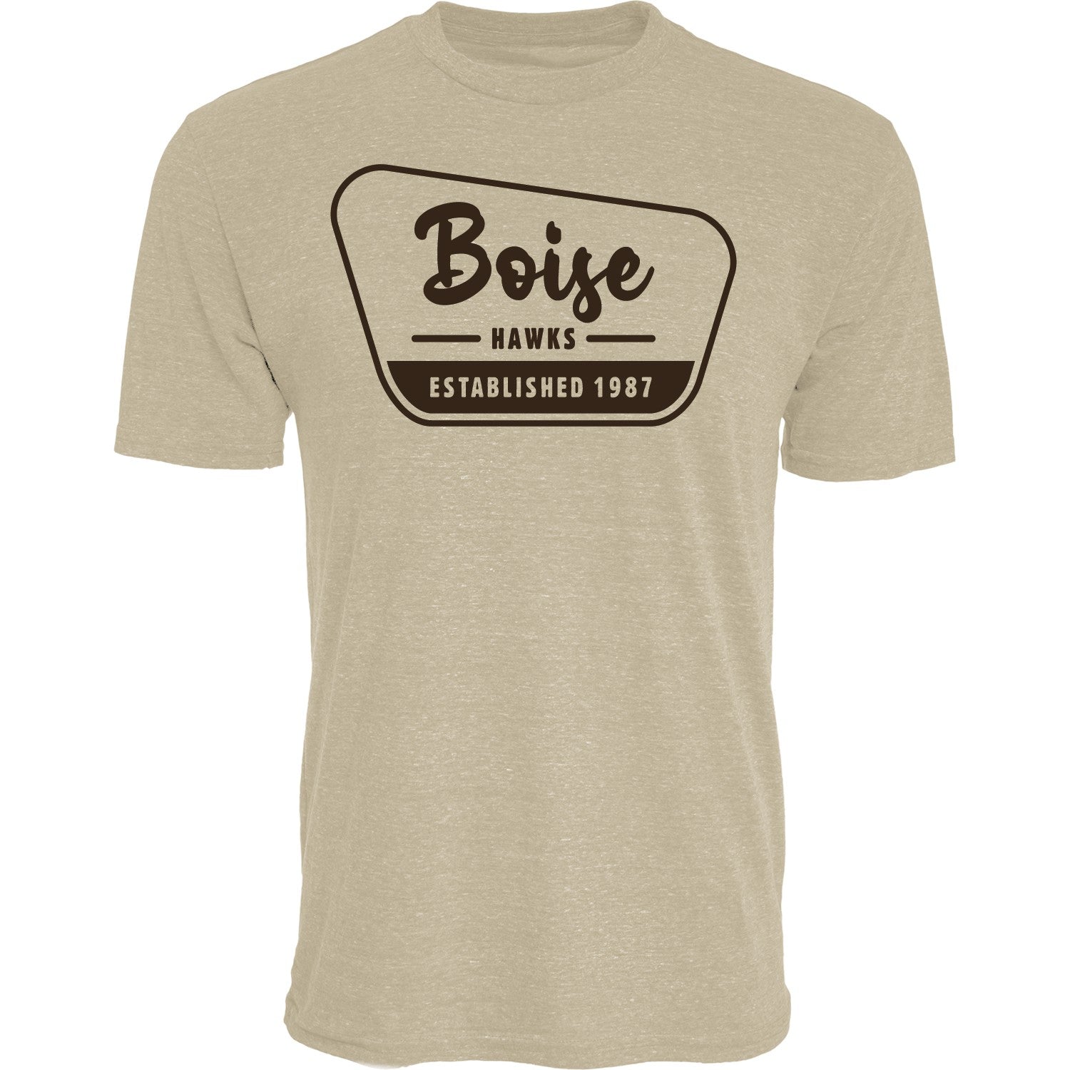 BOISE HAWKS MEN'S SIGN STEALER TEE, SAND